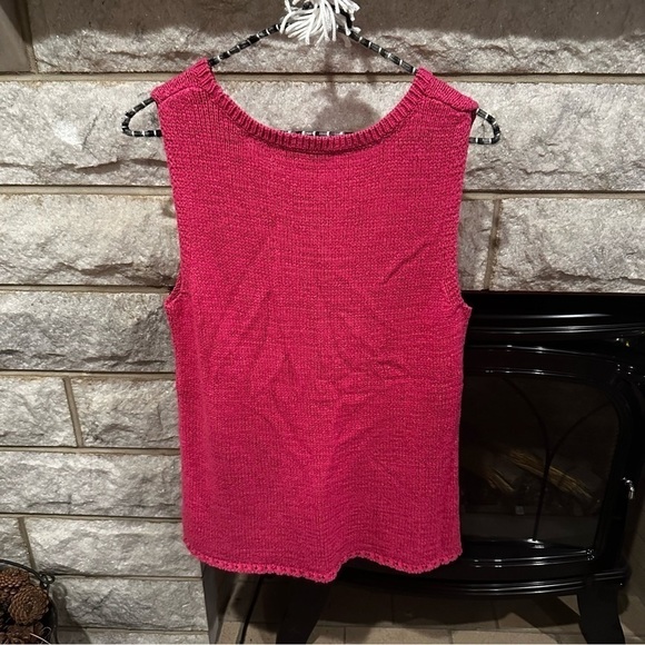 Coldwater Creek Women's Pink Sleeveless  Knit Top Size Large (14) - Picture 6 of 6